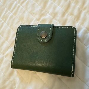 Portland Leather Goods Mini Wallet in Eucalyptus